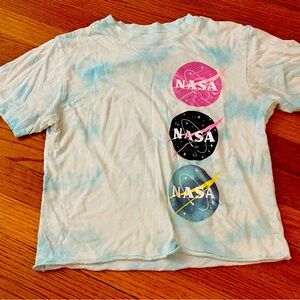 Fifth Sun blue tie-dye NASA tee